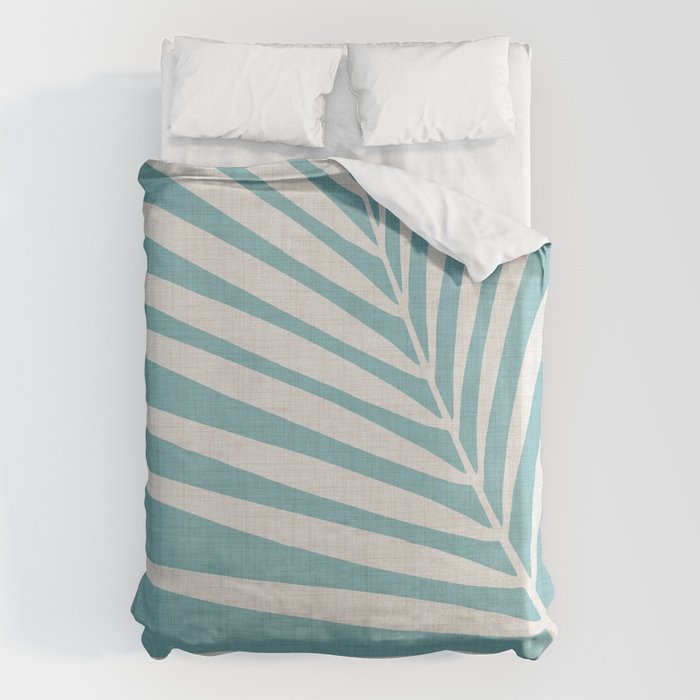 Vintage Palm Frond Silhouette Duvet Cover Gallery Image 6