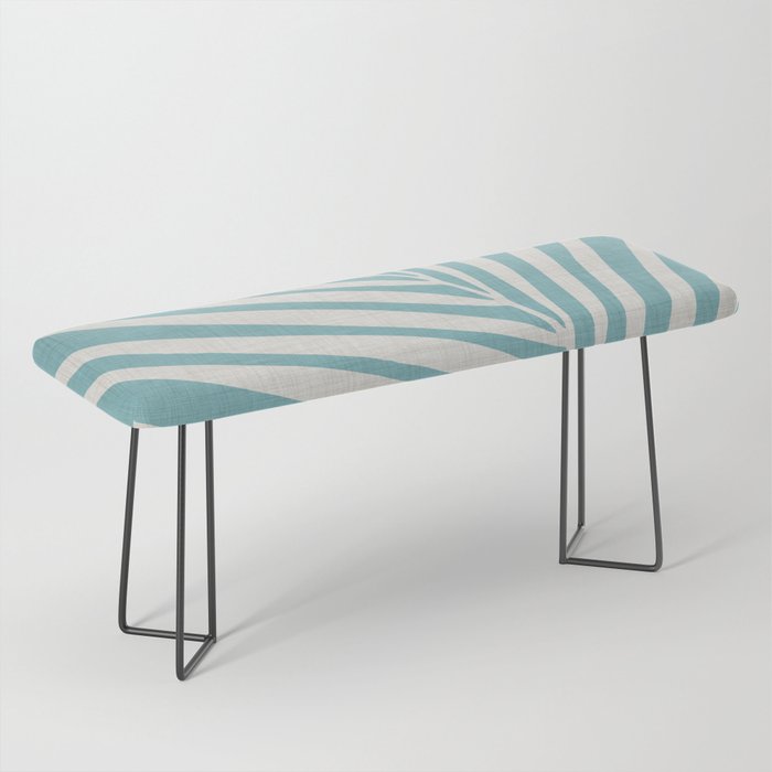 Vintage Palm Frond Silhouette Bench Gallery Image 1