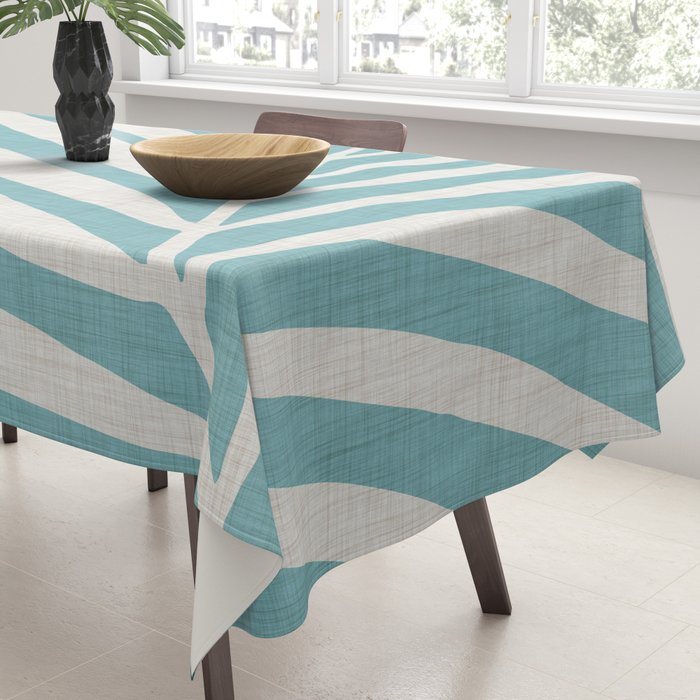 Vintage Palm Frond Silhouette Tablecloth Gallery Image 3