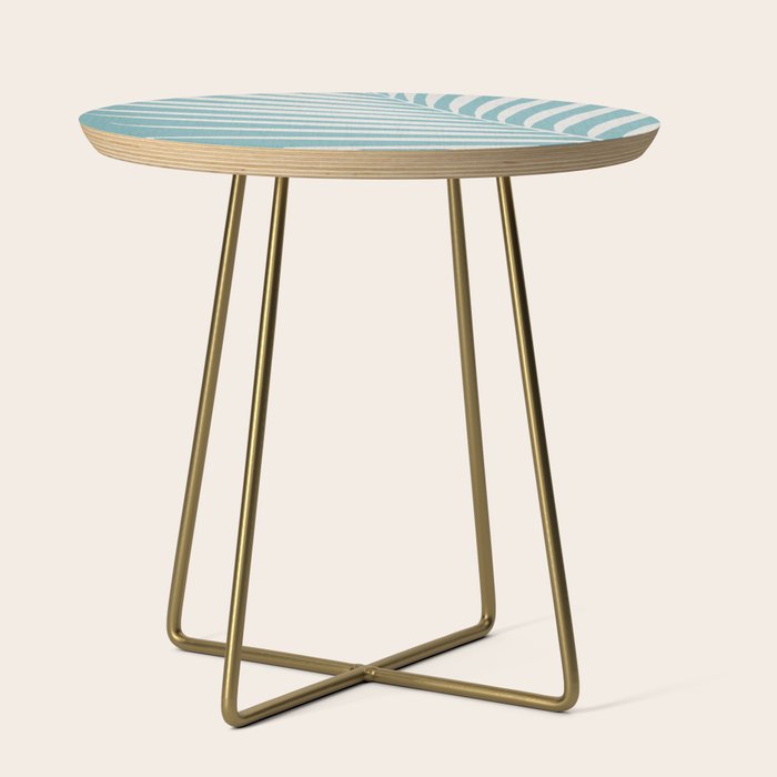 Vintage Palm Frond Silhouette Side Table Gallery Image 1