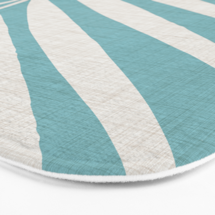 Vintage Palm Frond Silhouette Bath Mat Gallery Image 3