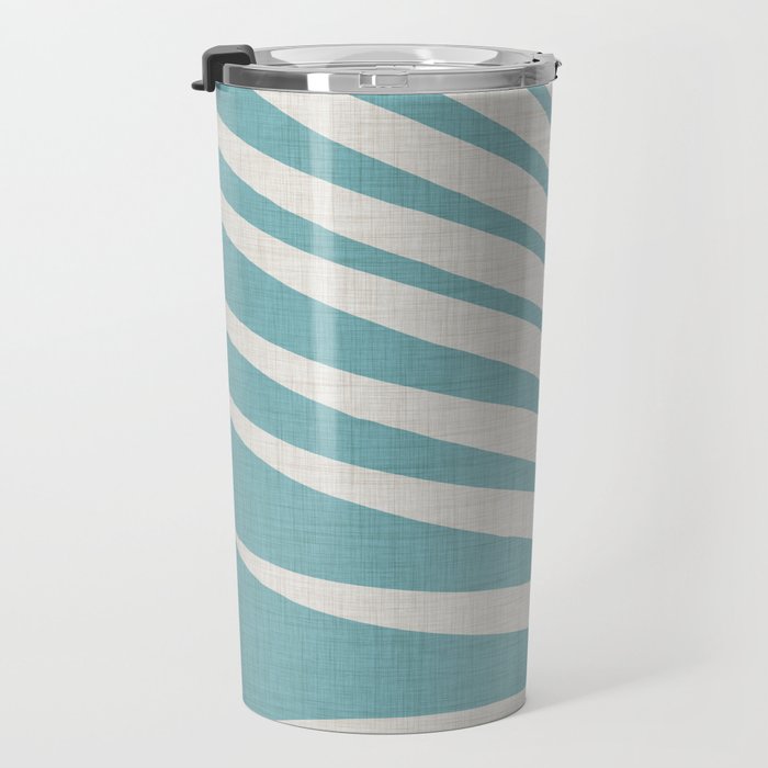 Vintage Palm Frond Silhouette Travel Mug Gallery Image 3