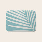Vintage Palm Frond Silhouette Bath Mat Gallery Image 1