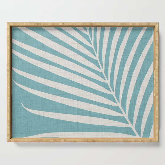 Vintage Palm Frond Silhouette Serving Tray Gallery Image 1