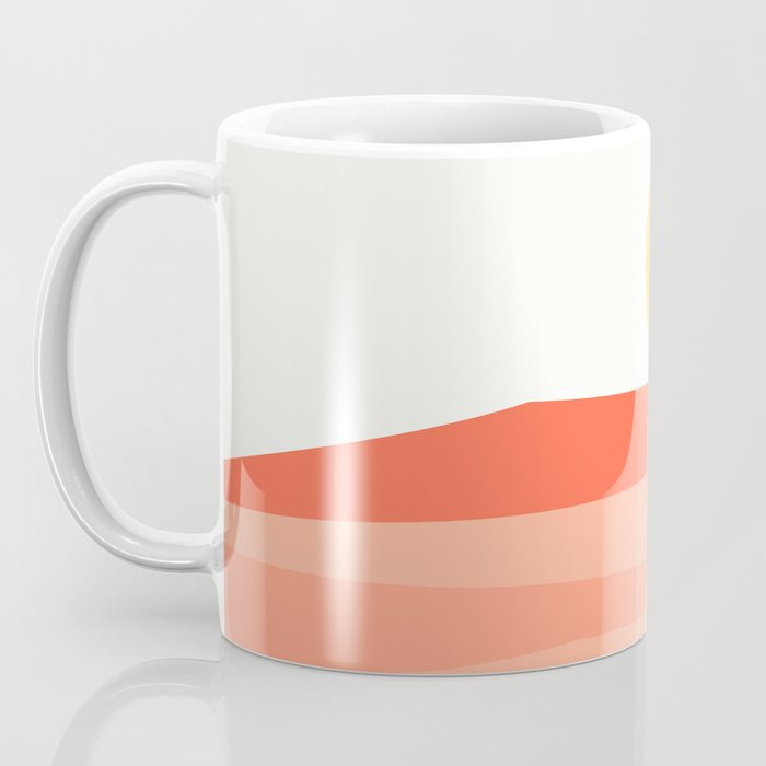 Abstract Landscape 09 Red Coffee Mug Gallery Image 3