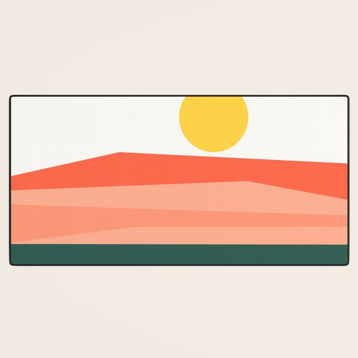 Abstract Landscape 09 Red Desk Mat Gallery Image 3