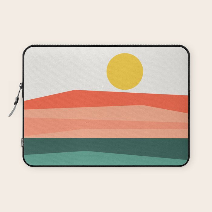 Abstract Landscape 09 Red Laptop Sleeve Gallery Image 1