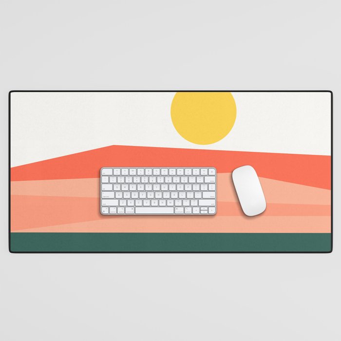 Abstract Landscape 09 Red Desk Mat Gallery Image 1