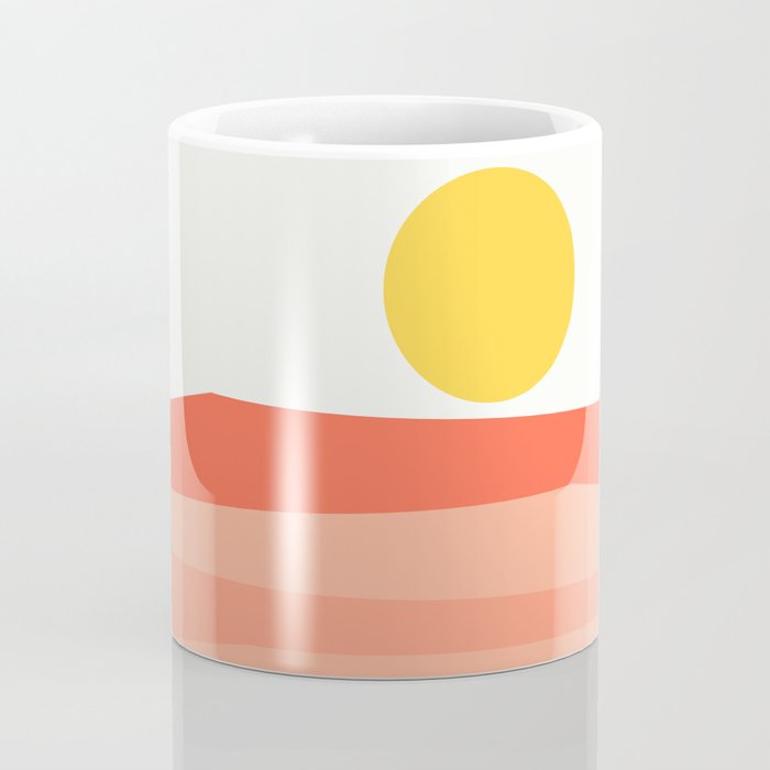 Abstract Landscape 09 Red Coffee Mug Gallery Image 4