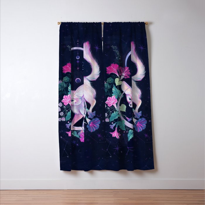Cosmic Fox Window Curtain Gallery Image 3