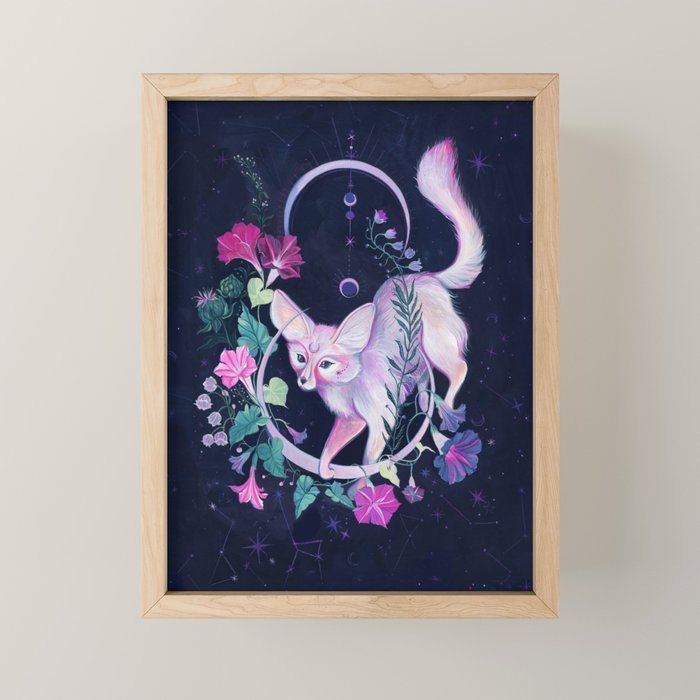Cosmic Fox Mini Art Print Gallery Image 1