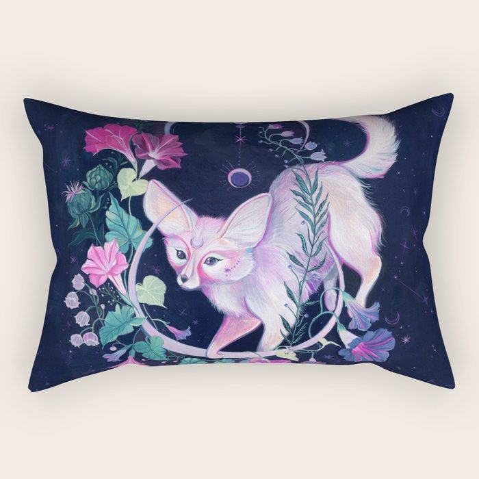 Cosmic Fox Rectangular Pillow Gallery Image 1