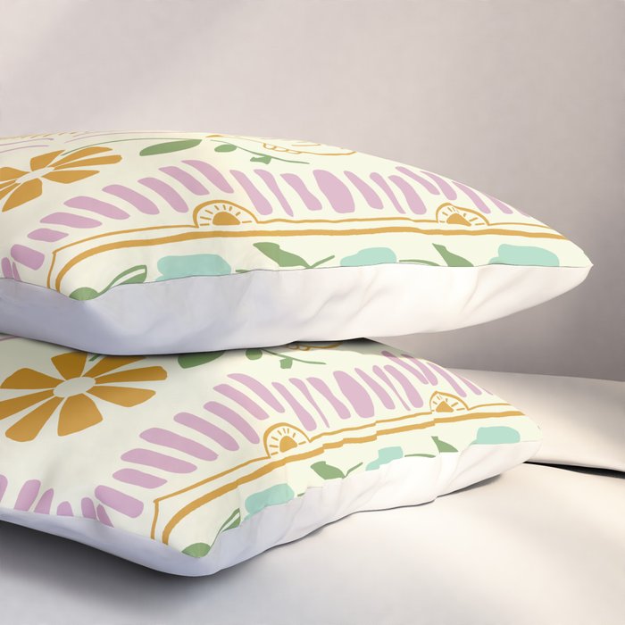Scandinavian Dove Pattern Pillow Sham Gallery Image 3