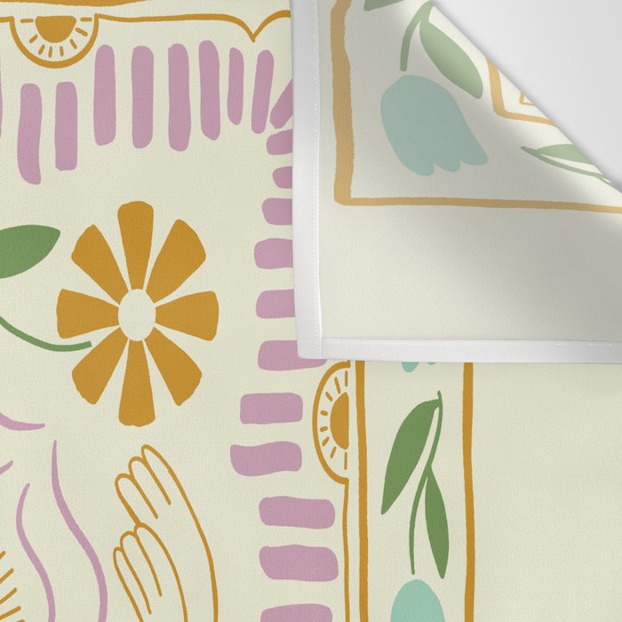 Scandinavian Dove Pattern Wall Tapestry Gallery Image 3