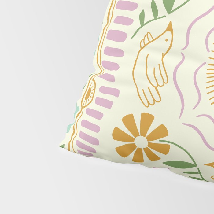 Scandinavian Dove Pattern Pillow Sham Gallery Image 4