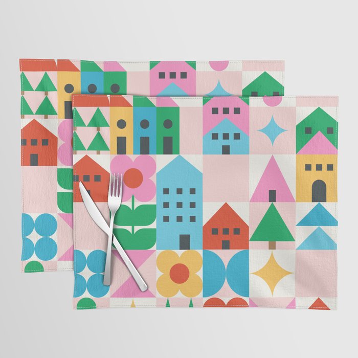 Happy Town Checks Placemat Gallery Image 1