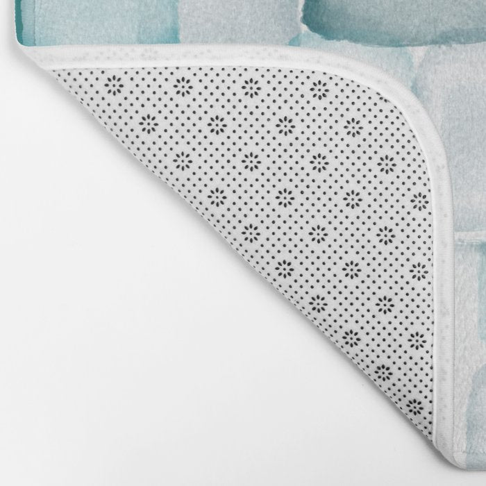 Sea Glass Watercolor Bath Mat Gallery Image 2