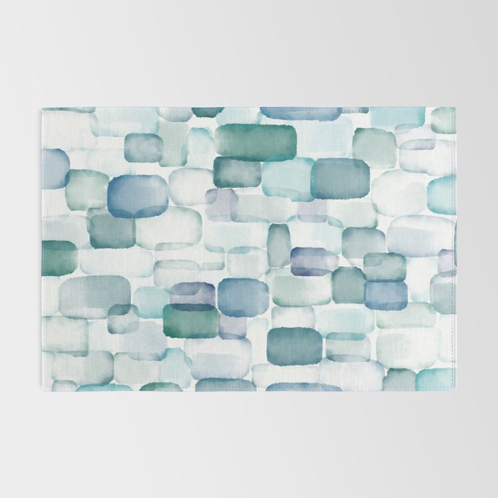 Sea Glass Watercolor Rug Gallery Image 2