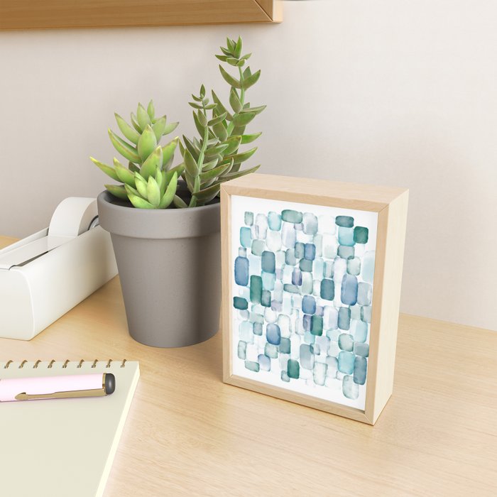 Sea Glass Watercolor Mini Art Print Gallery Image 2