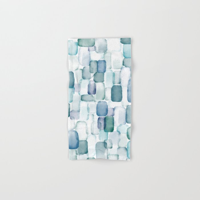 Sea Glass Watercolor Bath Towel Gallery Image 1