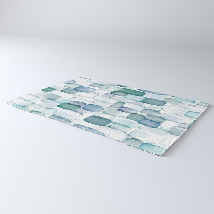 Sea Glass Watercolor Rug Gallery Image 3