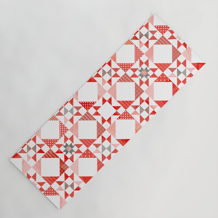 Christmas Quilt - pattern no1 Yoga Mat Gallery Image 1