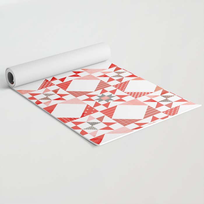 Christmas Quilt - pattern no1 Yoga Mat Gallery Image 2
