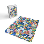 Watercolor Floral PEACE Sign illustration Jigsaw Puzzle Gallery Image 2