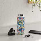 Watercolor Floral PEACE Sign illustration Water Bottle Gallery Image 4