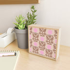 CELIE FLOWER PATCH Inspired by PANTONE 17 1230 Mocha Mousse Mini Art Print Gallery Image 2