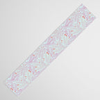 Winter Berries & Pine Branches in Teal & Pink Table Runner Gallery Image 3