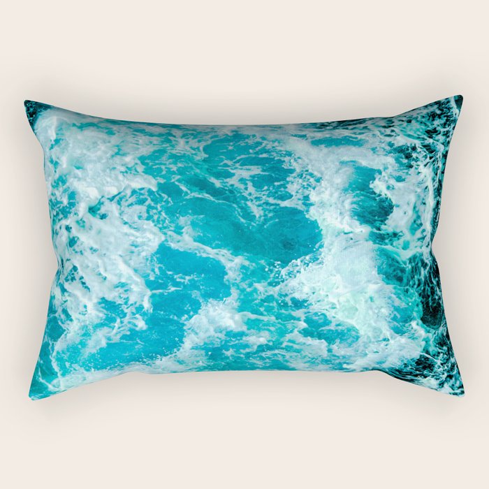 Sea Me Waving Rectangular Pillow Gallery Image 2