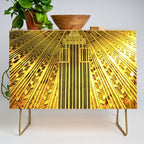 Empire State Building Lobby Art-Deco Sunburst Portrait Credenza Gallery Image 1