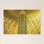 Empire State Building Lobby Art-Deco Sunburst Portrait Welcome Mat Gallery Image 1