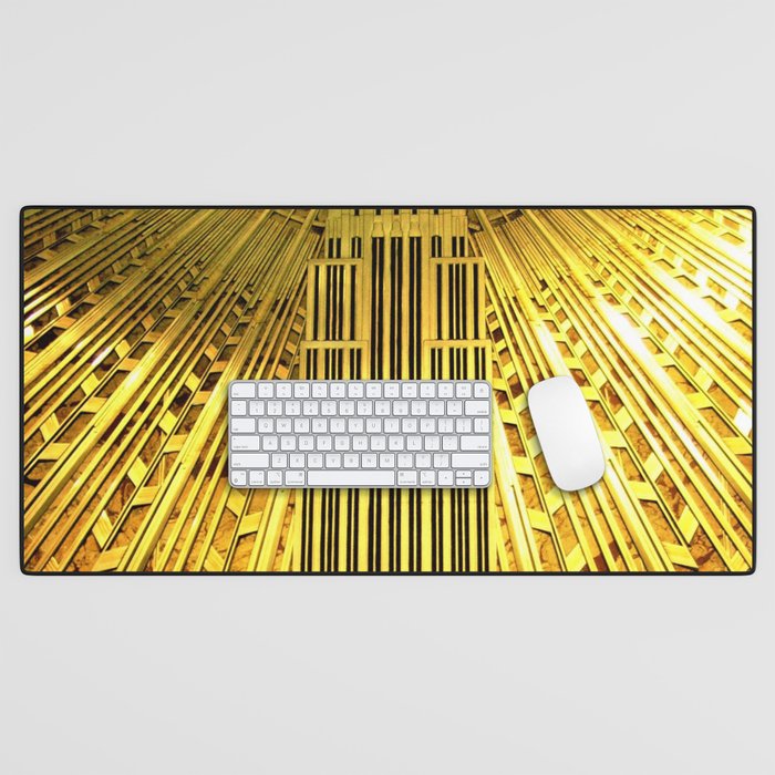 Empire State Building Lobby Art-Deco Sunburst Portrait Desk Mat Gallery Image 1