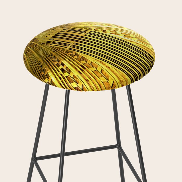 Empire State Building Lobby Art-Deco Sunburst Portrait Stool Gallery Image 2
