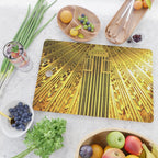 Empire State Building Lobby Art-Deco Sunburst Portrait Cutting Board Gallery Image 2