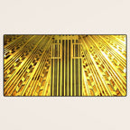 Empire State Building Lobby Art-Deco Sunburst Portrait Desk Mat Gallery Image 3