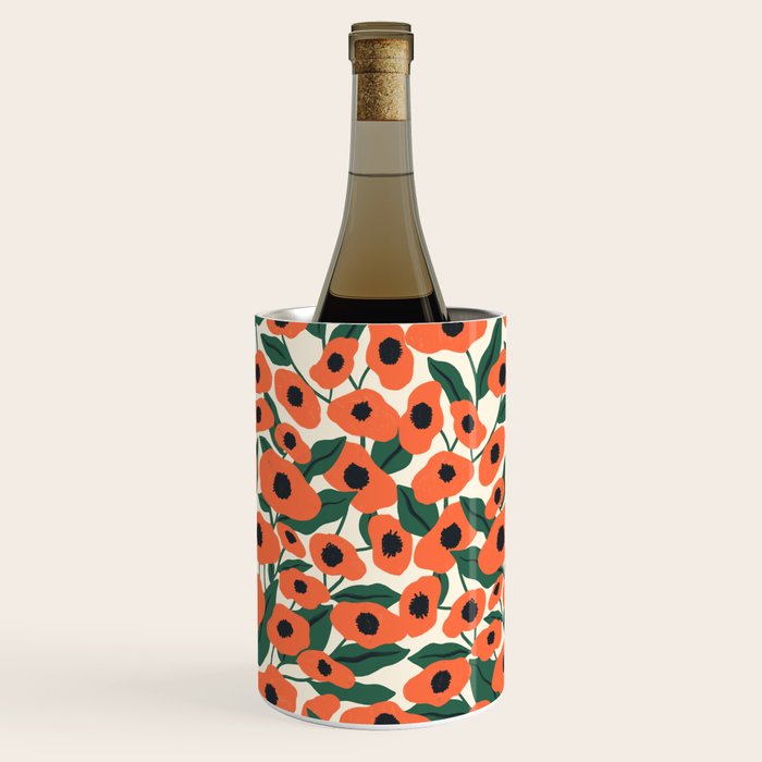 Red Poppy Garden 2 Wine Chiller Gallery Image 2