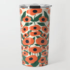 Red Poppy Garden 2 Travel Mug Gallery Image 1