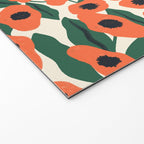 Red Poppy Garden 2 Welcome Mat Gallery Image 2