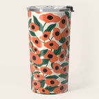 Red Poppy Garden 2 Travel Mug Gallery Image 2