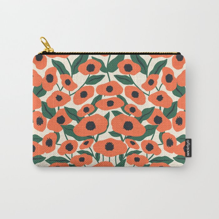 Red Poppy Garden 2 Carry All Pouch Gallery Image 1