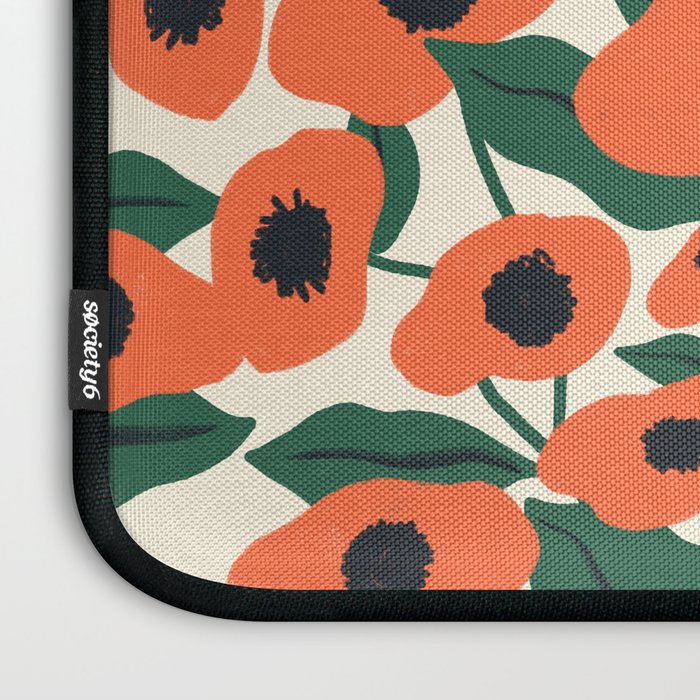 Red Poppy Garden 2 Laptop Sleeve Gallery Image 3