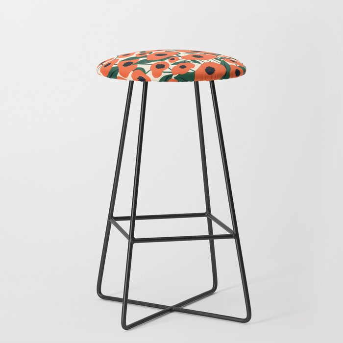 Red Poppy Garden 2 Stool Gallery Image 1