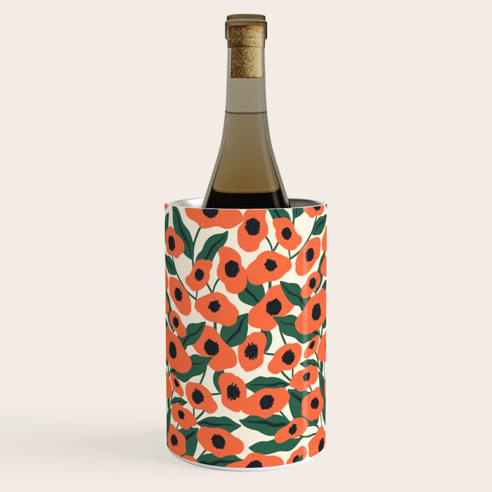 Red Poppy Garden 2 Wine Chiller Gallery Image 3