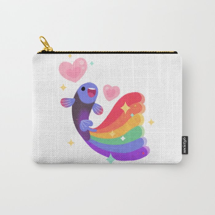 Rainbow guppy 6 Carry All Pouch Gallery Image 1