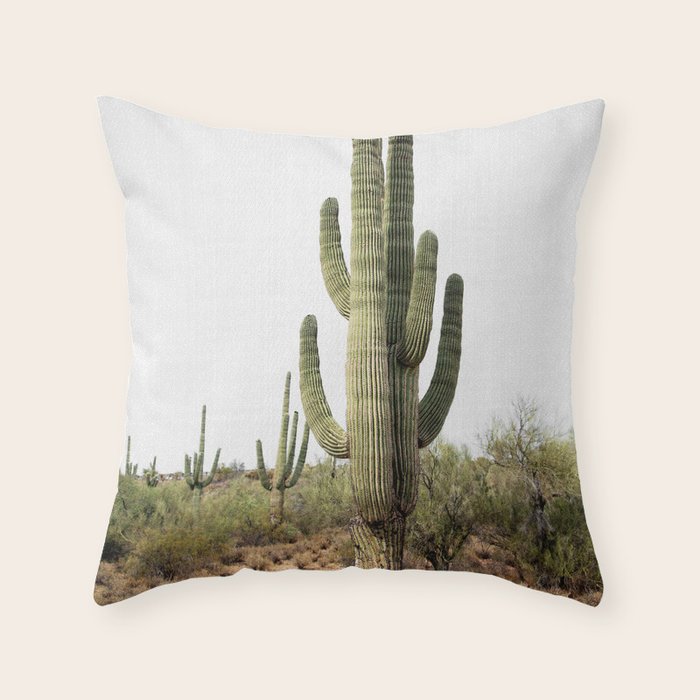 Arizona's Cactus Throw Pillow Gallery Image 1