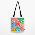 RainBows - Bright Multi Retro Rainbow Bows Tote Bag Gallery Image 2