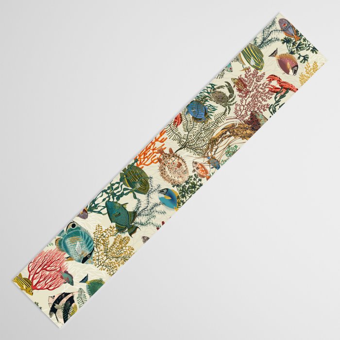 coral reef deep silence Table Runner Gallery Image 3